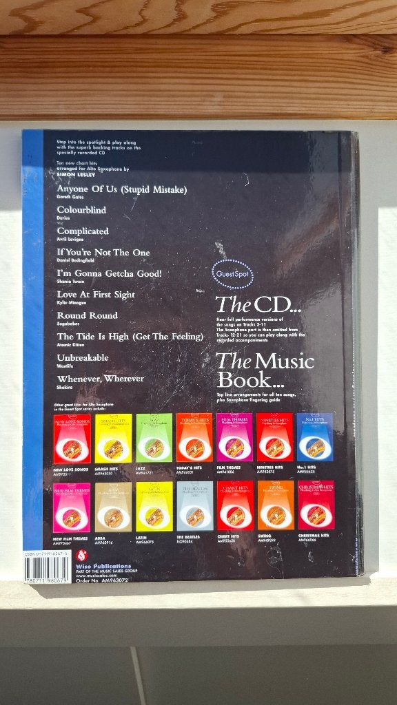 New Chart Hits Bladmuziek Saxofoon met CD, Saxofoon, Ophalen of Verzenden, Zo goed als nieuw, Thema