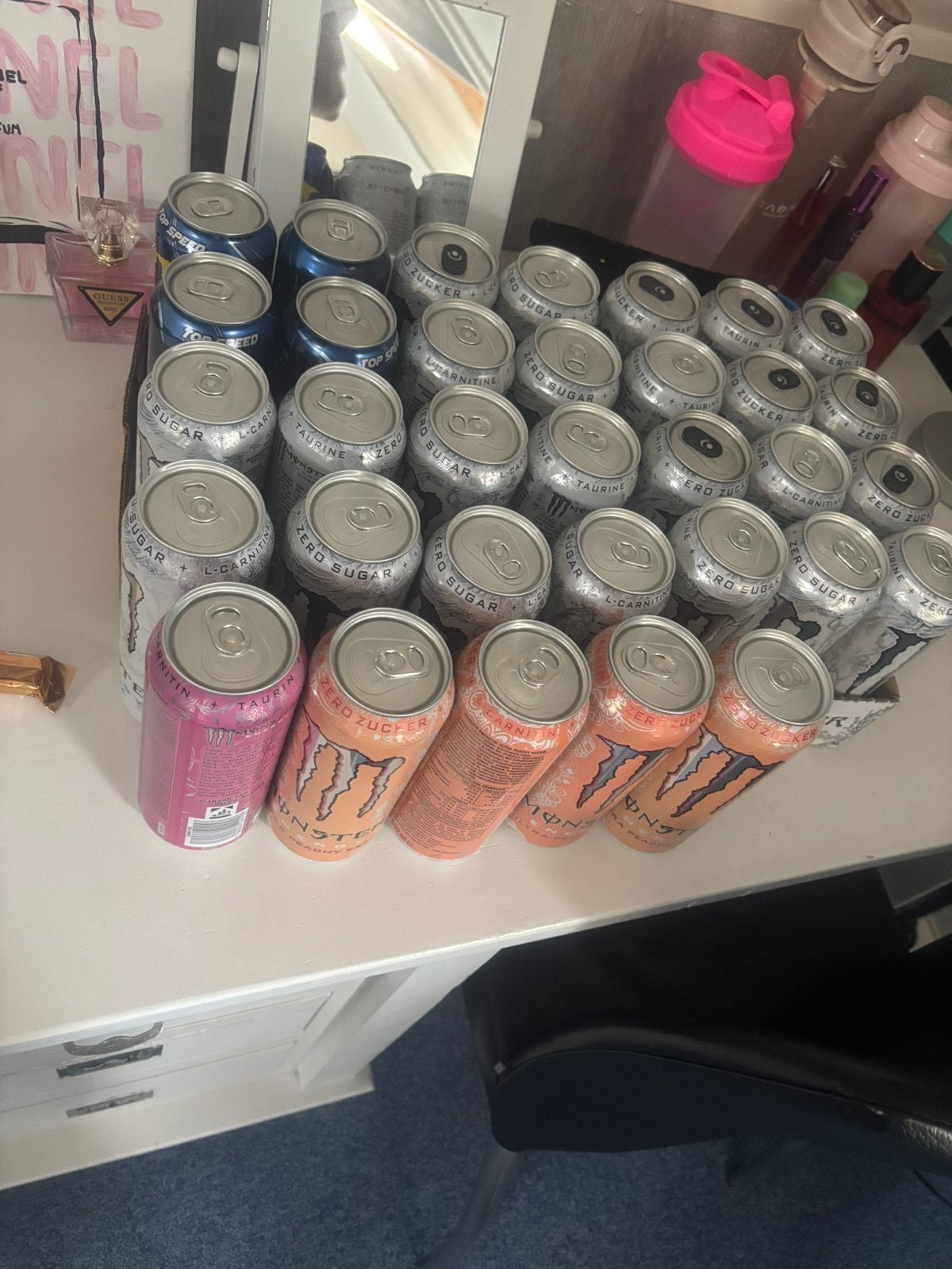 33 blikjes zero Monster Energy, Diversen, Levensmiddelen, Ophalen of Verzenden