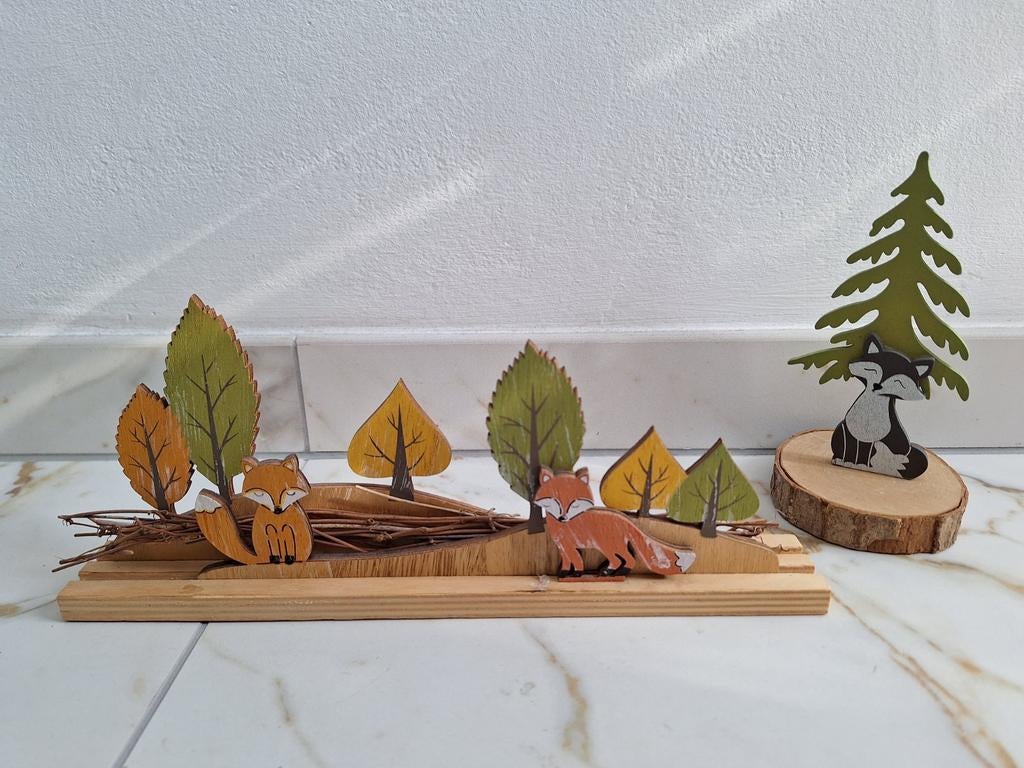 Kinderkamer decoratie thema bos - Vosjes en bomen, Kinderen en Baby's, Kinderkamer | Inrichting en Decoratie, Ophalen, Zo goed als nieuw