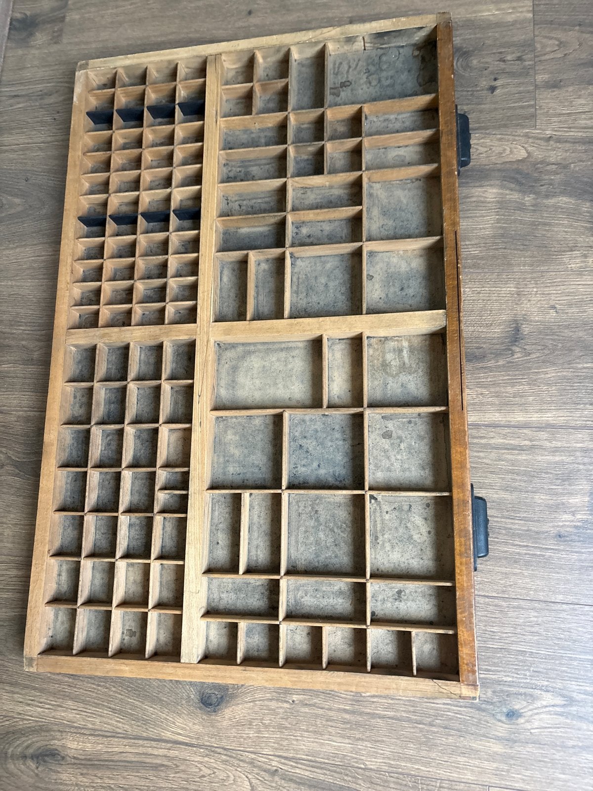 Antieke letterbak - Houten zetlade voor decoratie, Ophalen
