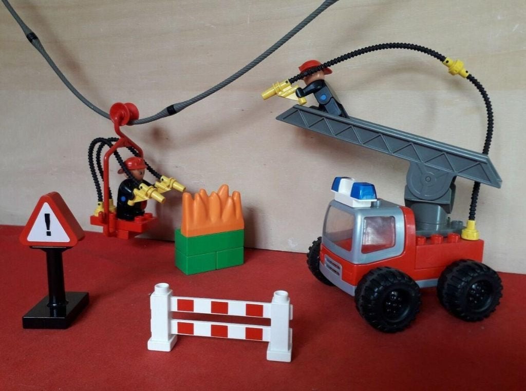 Duplo Brandweerauto | Brandweerset 3613, Ophalen of Verzenden, Zo goed als nieuw, Compleet, Duplo