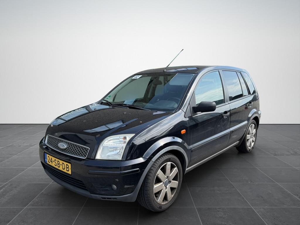 Ford Fusion 1.6-16V Airco|Cruise|Trekhaak|Hoge-instap|NAP, Voorwielaandrijving, 1596 cc, Zwart, Origineel Nederlands