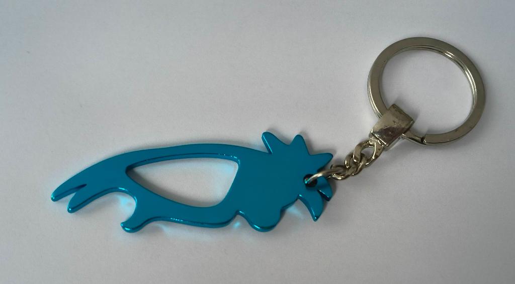 Kip/Haan sleutelhanger (blauw), Verzamelen, Ophalen of Verzenden, Nieuw, Dier of Natuur