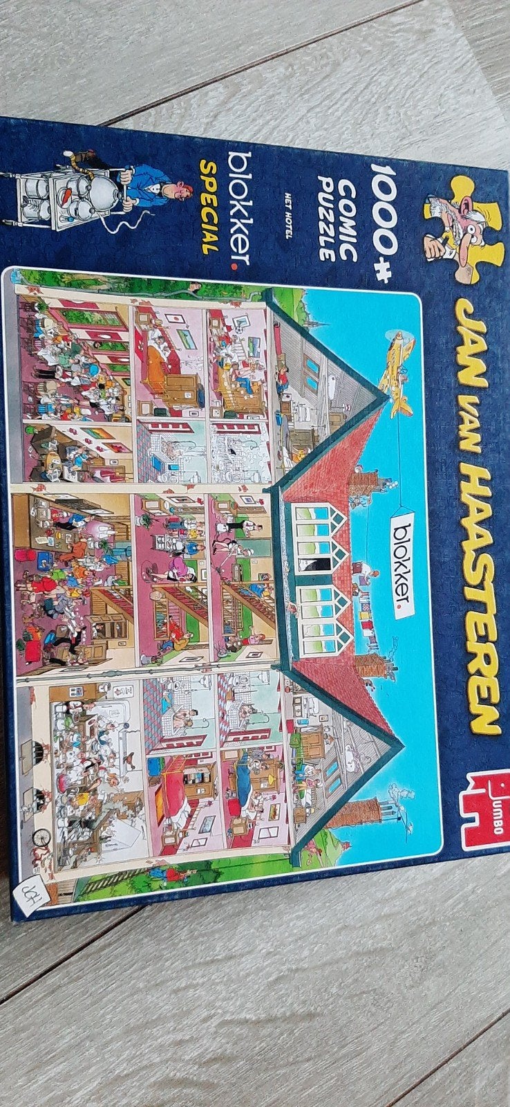 Jan van Haasteren Blokker Special Het Hotel 1000 stukjes, Ophalen of Verzenden, 500 t/m 1500 stukjes, Gebruikt, Legpuzzel