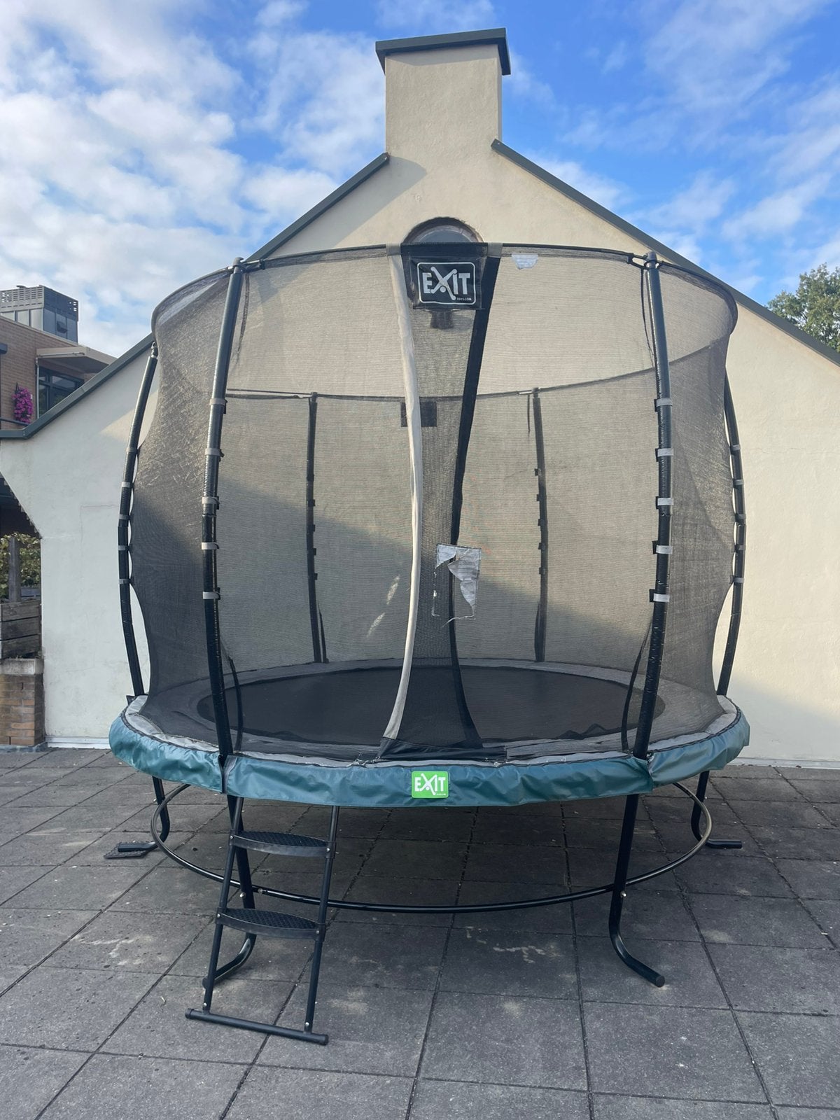 Exit elegant trampoline 305cm, Ophalen, Gebruikt