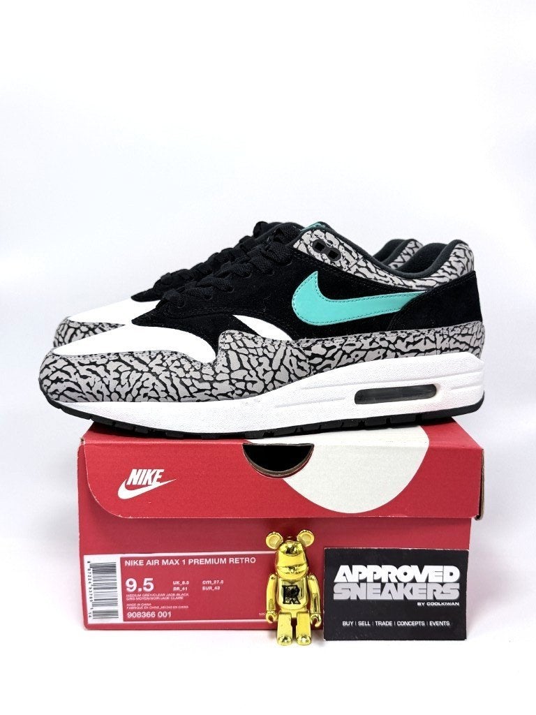 Nike Air Max 1 Premium Retro Atmos Elephant 2017 US9.5 43, Overige kleuren, -, -, Ophalen of Verzenden