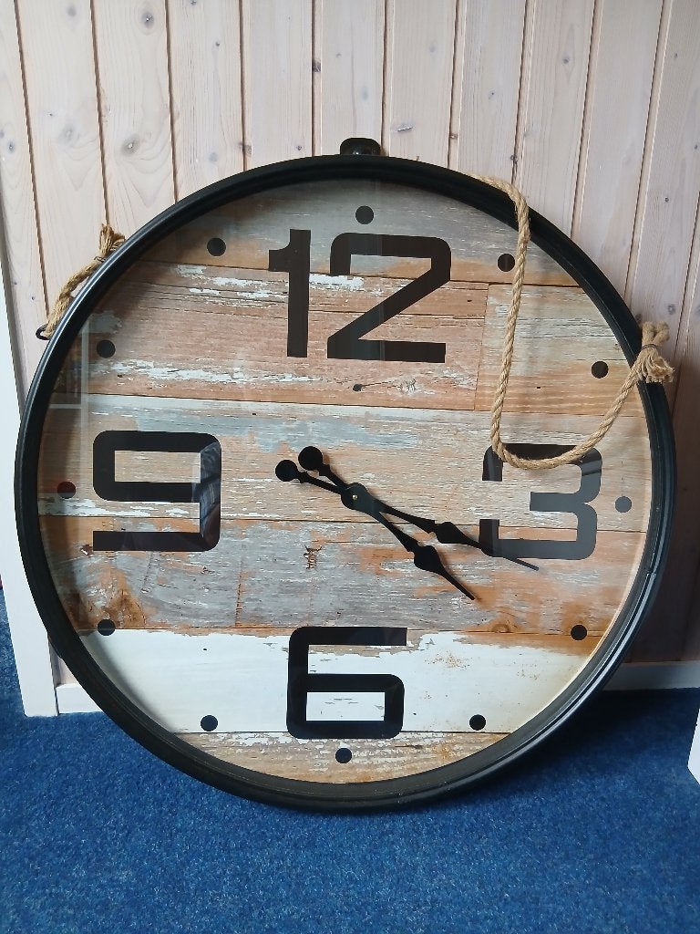 wandklok, Ophalen, Zo goed als nieuw, Wandklok