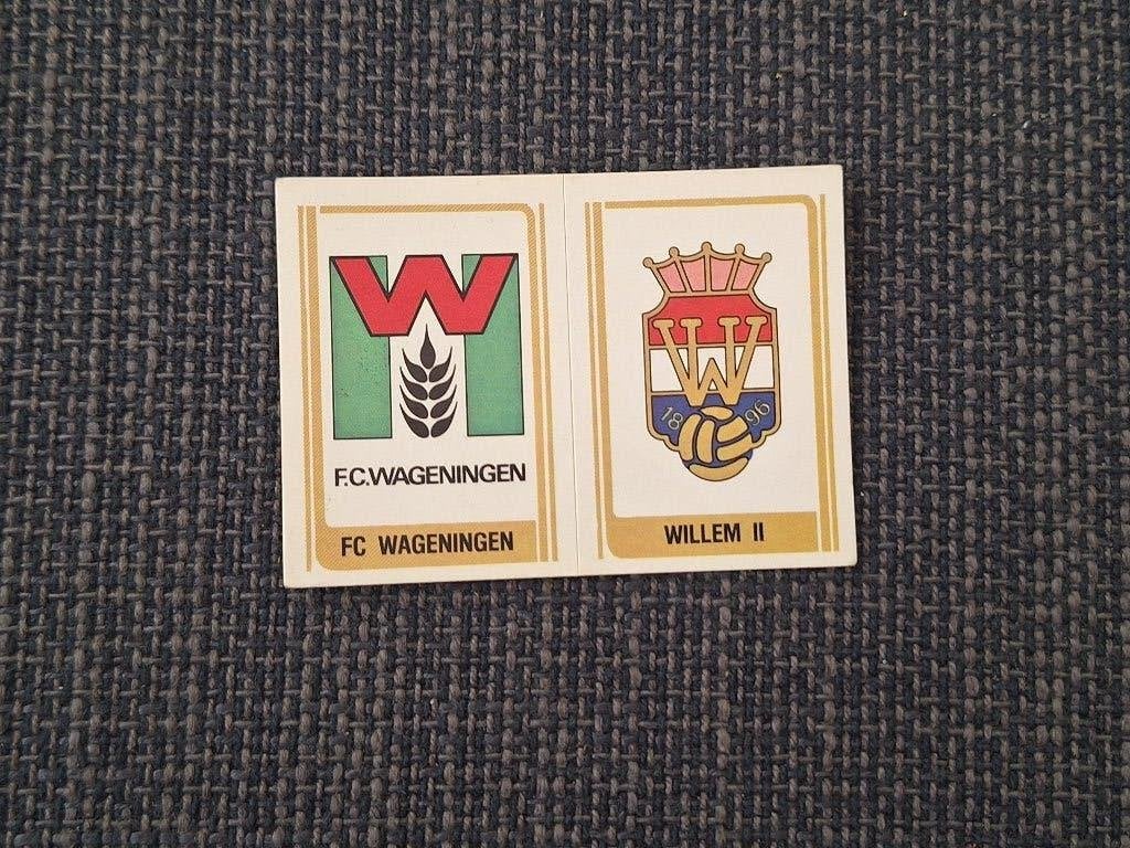 Panini Voetbal 79 Embleem FC Wageningen/WIllem II, Verzamelen, Sportartikelen en Voetbal, Verzenden, Zo goed als nieuw, Willem II