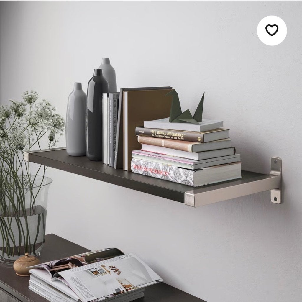 IKEA nieuw zwart Laak wandplank met hanger, Huis en Inrichting, Woonaccessoires | Wandplanken en Boekenplanken, Ophalen, Nieuw