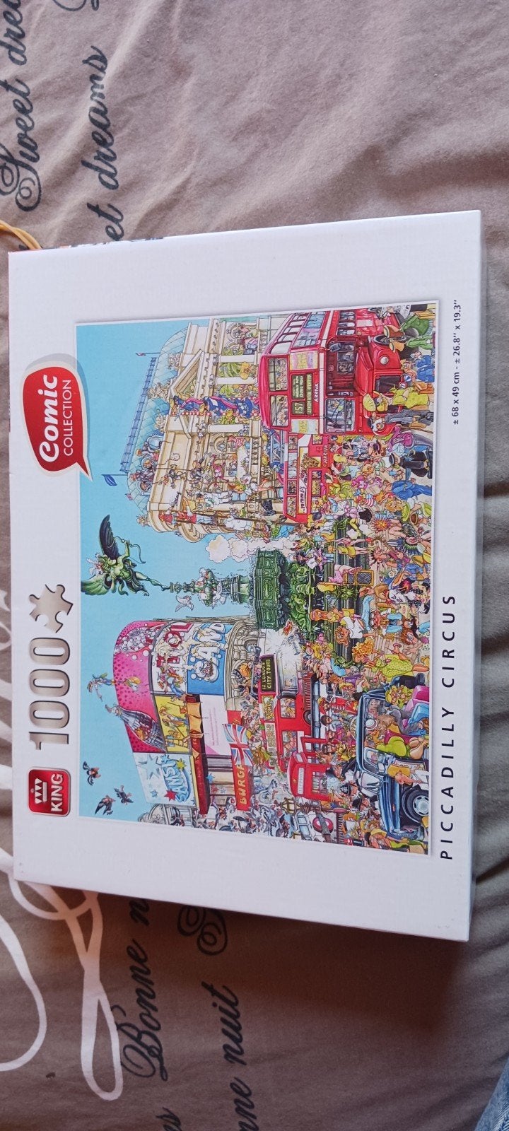 King Comic Collection:Piccadilly Circus 1000 stukj, Ophalen of Verzenden, 500 t/m 1500 stukjes, Zo goed als nieuw, Legpuzzel