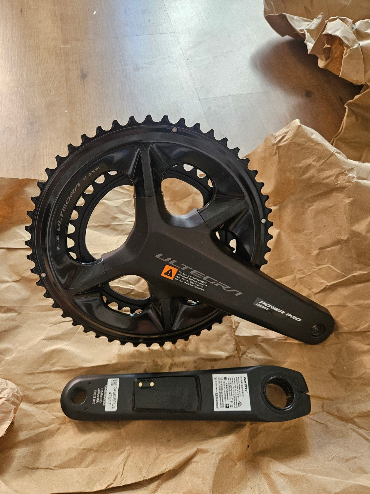 NIEUW Powermeter Ultegra Power Pro crankset, Fietsen en Brommers, Fietsonderdelen, Crankstel of Pedalen, Shimano Ultegra, Nieuw
