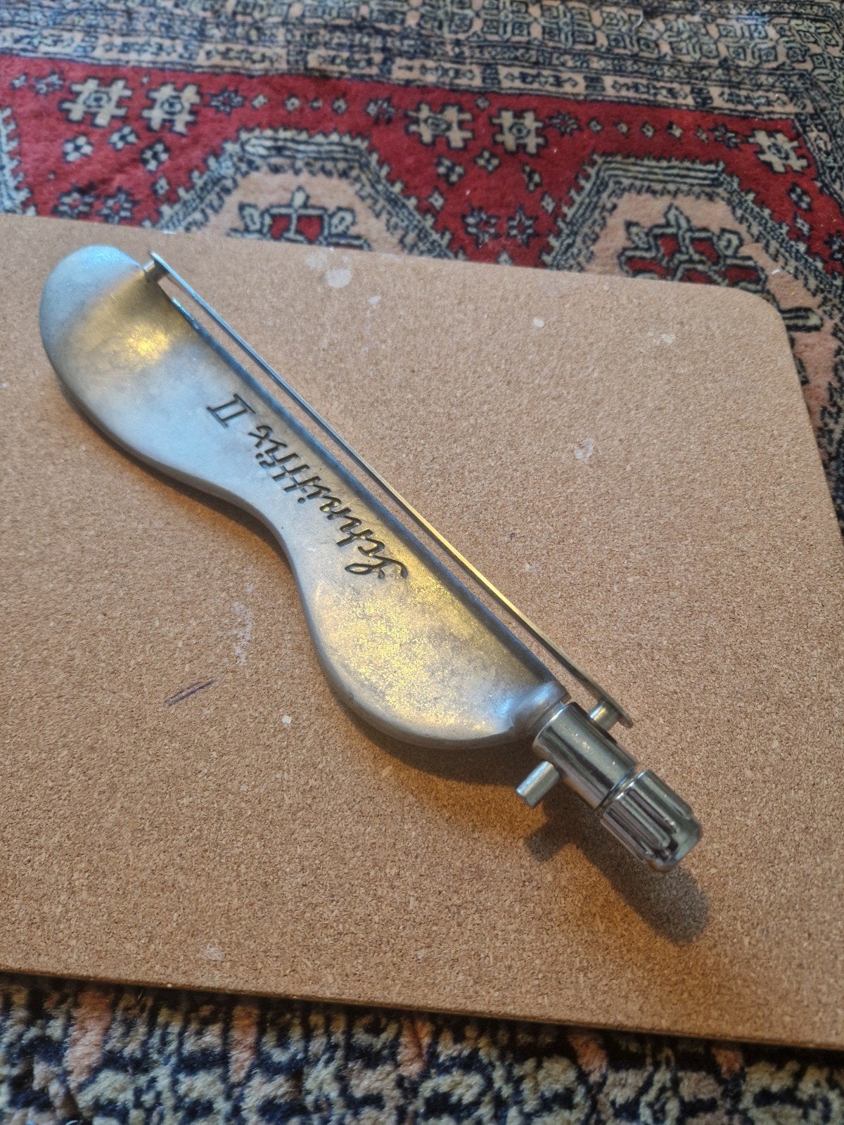 Vintage Broodsnijder het merk Schnittfix II RVS goede staat, Ophalen of Verzenden