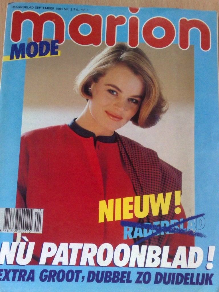 Marion mode kledingpatronen september nr. 9 / 1983, Hobby en Vrije tijd, Kledingpatronen, Verzenden, Zo goed als nieuw, Vrouw