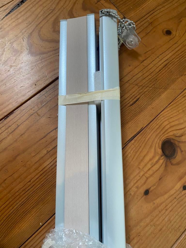 Plissé gorsijn 980x1640 taupe nieuw, Ophalen, Nieuw
