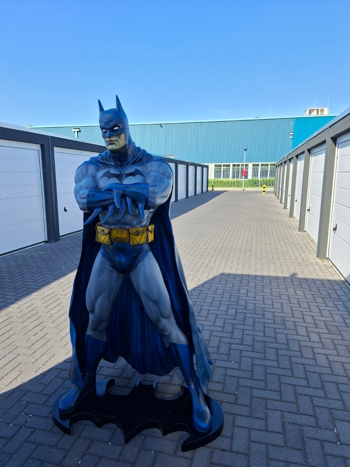 Levensgroot Batman beeld - Oxmox Muckle - Classic Blue., Verzamelen, Ophalen, Zo goed als nieuw, Overige typen