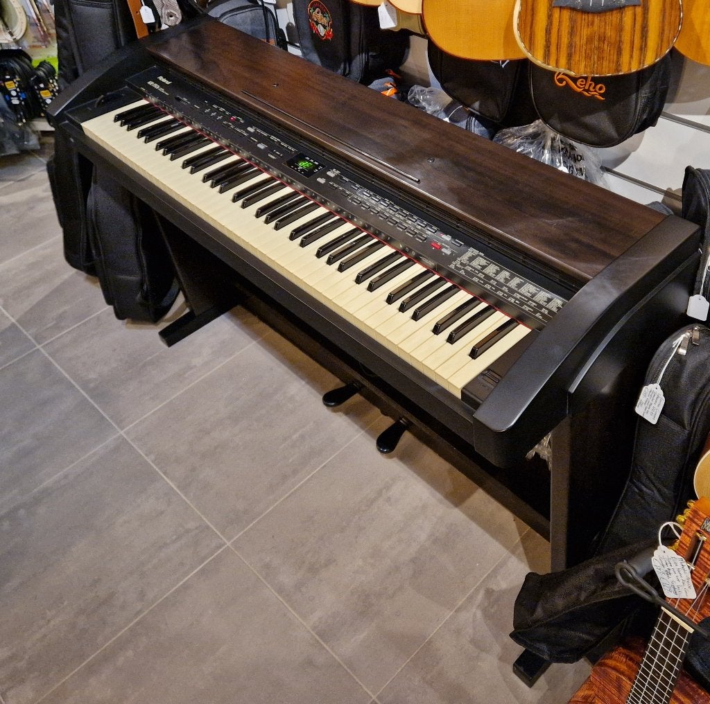 Roland KR-350E Digitale Piano met Meubel, Ophalen, Bruin, Digitaal, Zo goed als nieuw