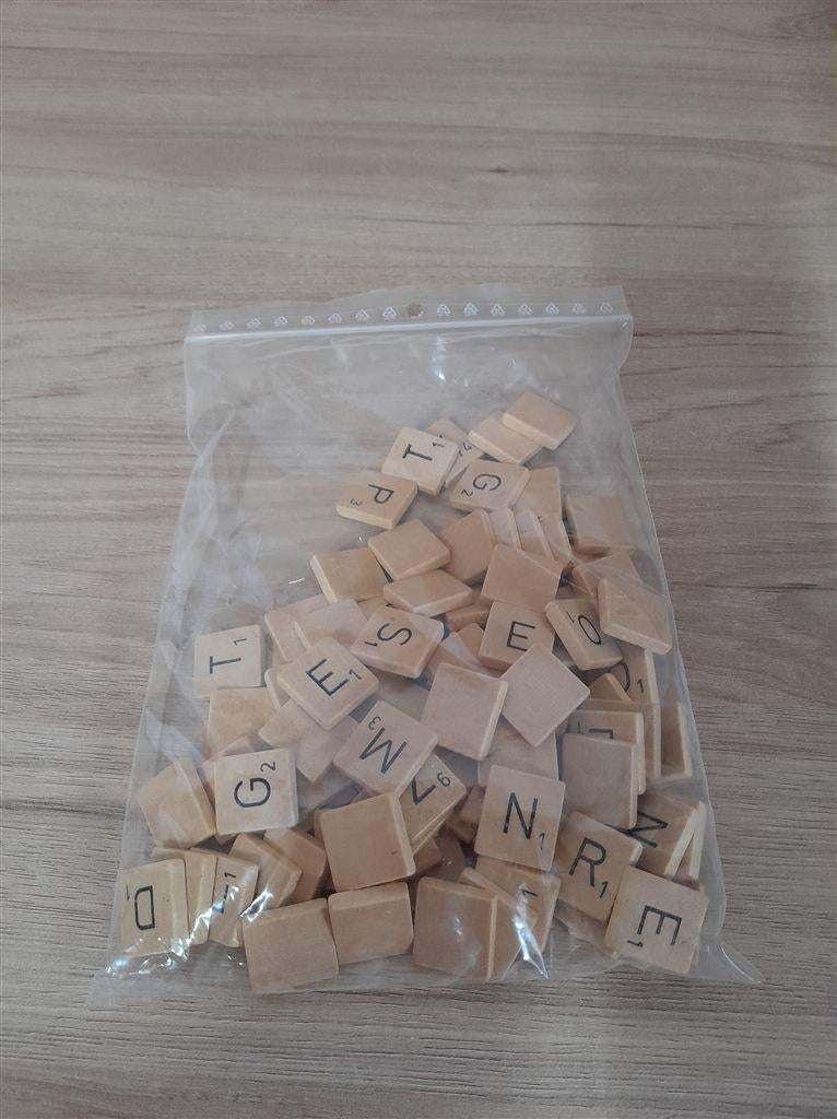 Scrabble houten letters mix - s3720, Verzenden, Zo goed als nieuw