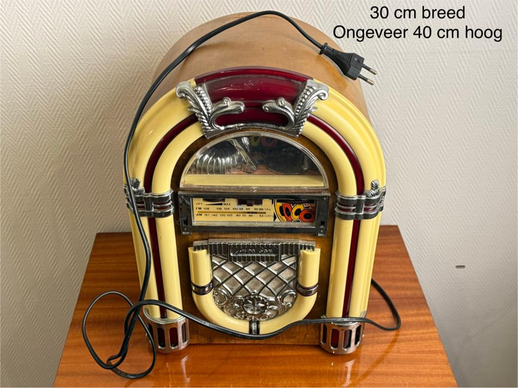Retro Jukebox Radio Cassette Speler - Decoratief, Ophalen, Gebruikt, 1970 tot heden, Overige merken