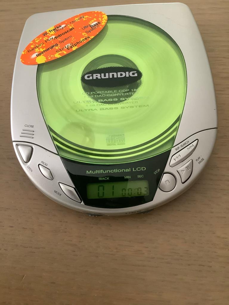 Grundig Draagbare CD-speler, discman CDP 180, Audio, Tv en Foto, Cd-spelers, Gebruikt, Overige merken, Draagbaar, Ophalen of Verzenden