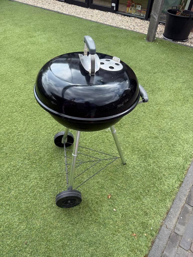 Weber Compact Kettle Houtskoolbarbecue - Zwart, Ophalen of Verzenden, Gebruikt