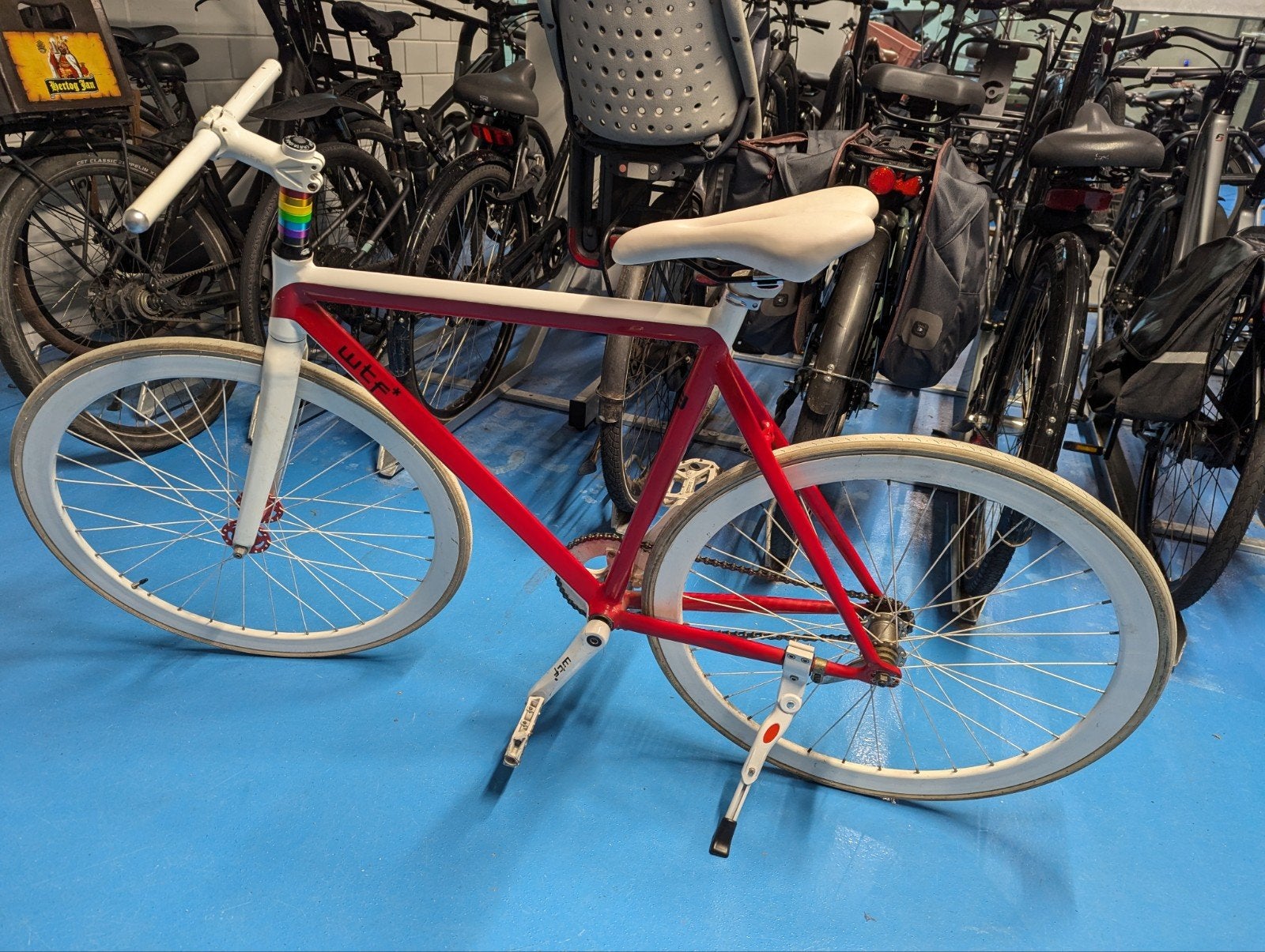 Fixed Gear Limited Pride Edition - Aluminum Frame, Terugtraprem, Gebruikt, 49 tot 53 cm, Ophalen