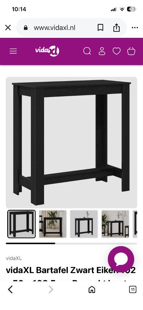 TE KOOP: Nieuwe bartafel en 6 barkrukken, Huis en Inrichting, Ophalen, Nieuw