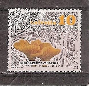 Zwitserland, Champignons, Cantharel, 2014., Ophalen of Verzenden, Gestempeld