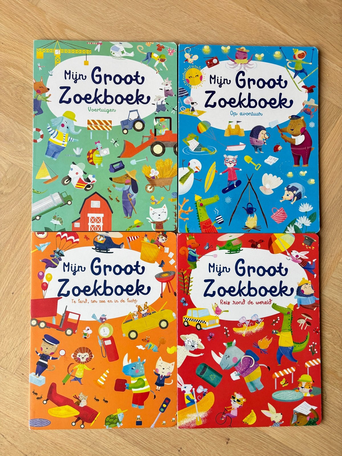 Mijn Groot Zoekboek - Complete set van 4 boeken, Boeken, Ophalen of Verzenden, Zo goed als nieuw, Uitklap-, Voel- of Ontdekboek