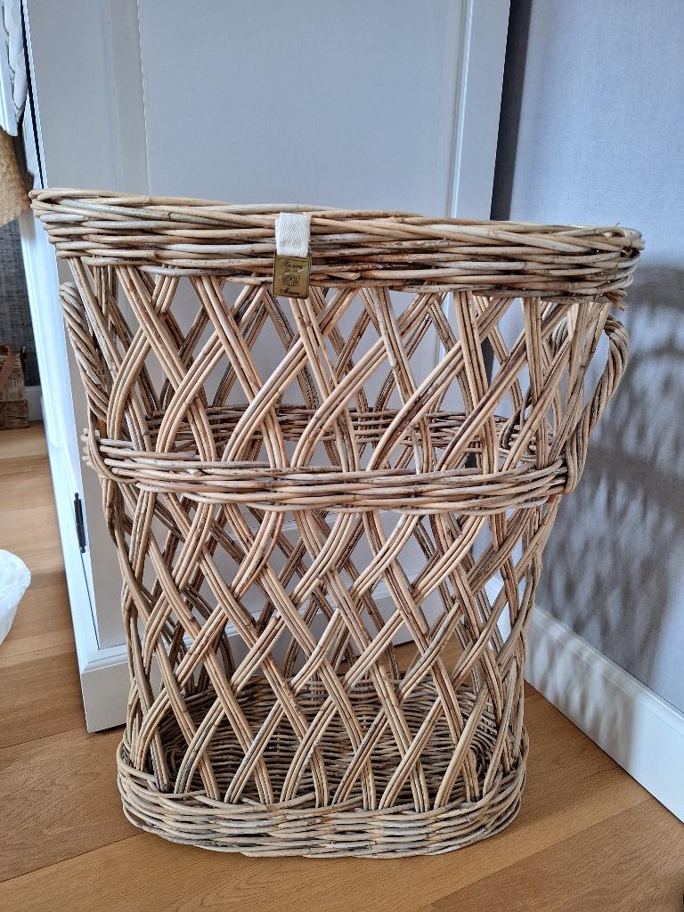 Riviera Maison rattan rieten paraplumand / mand, Ophalen, Mand, Zo goed als nieuw, Riet