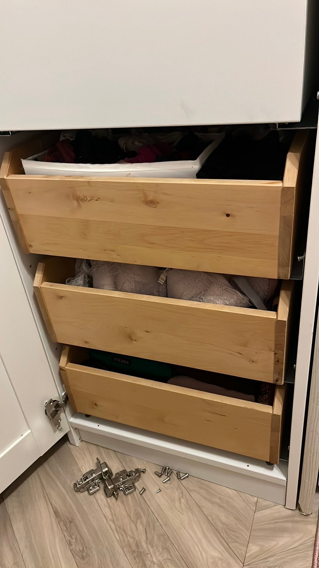 3 stuks ikea pax lade 50x58. Eiken hout, Ophalen of Verzenden, Zo goed als nieuw