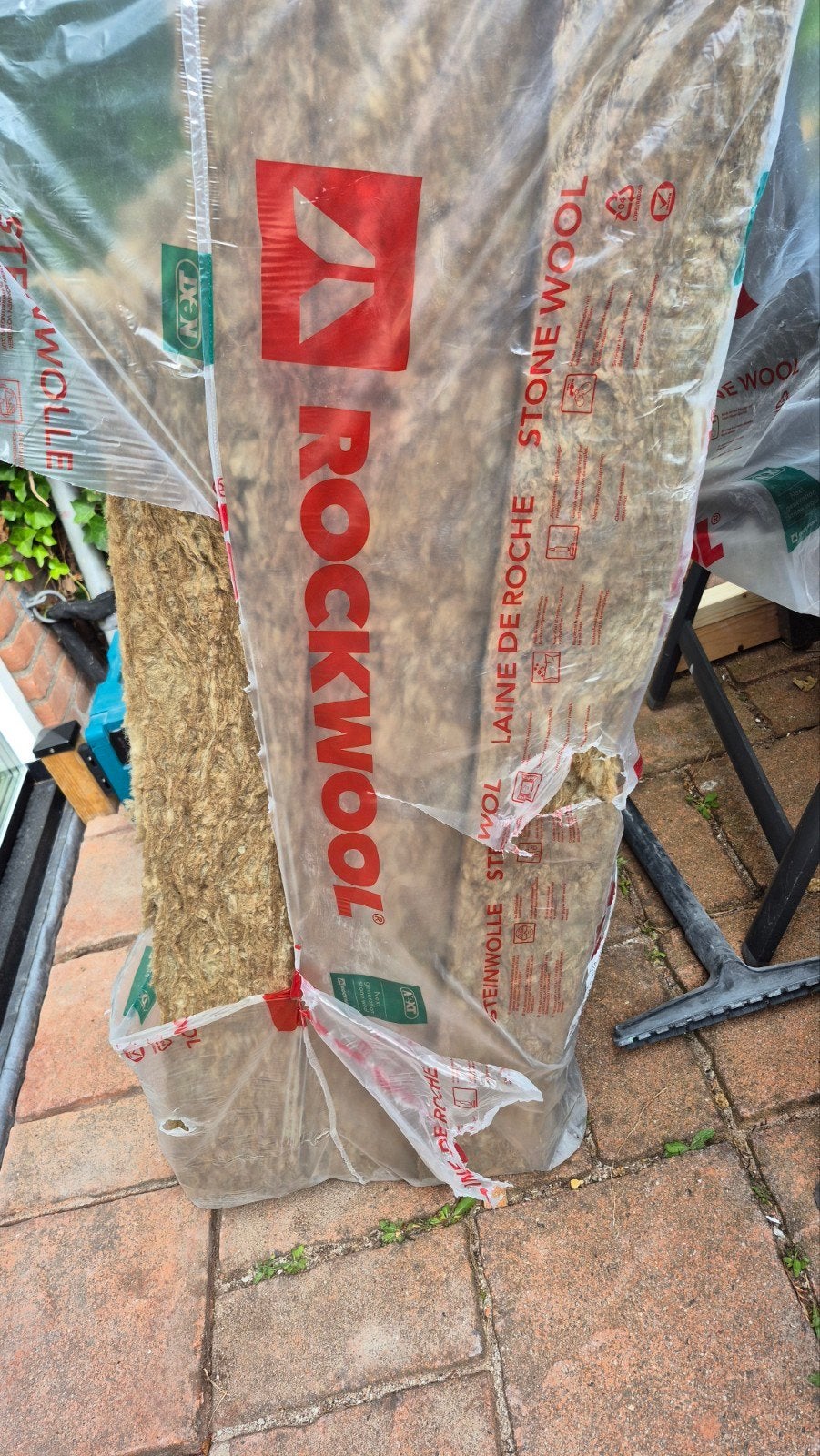 Aangebroken pak Rockwool steenwol, nog de helft over, Doe-het-zelf en Verbouw, Isolatie en Afdichting, Ophalen, Dakisolatie, 12 cm of meer