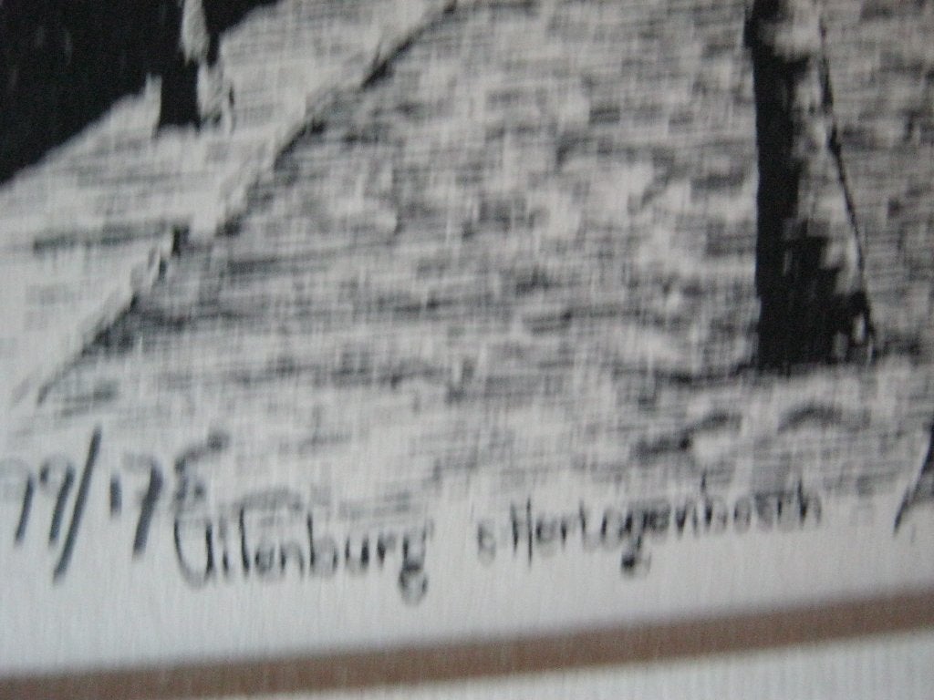 mooie paspartout van den uilenburg  den bosch, Huis en Inrichting, Ophalen, Zo goed als nieuw, Hout