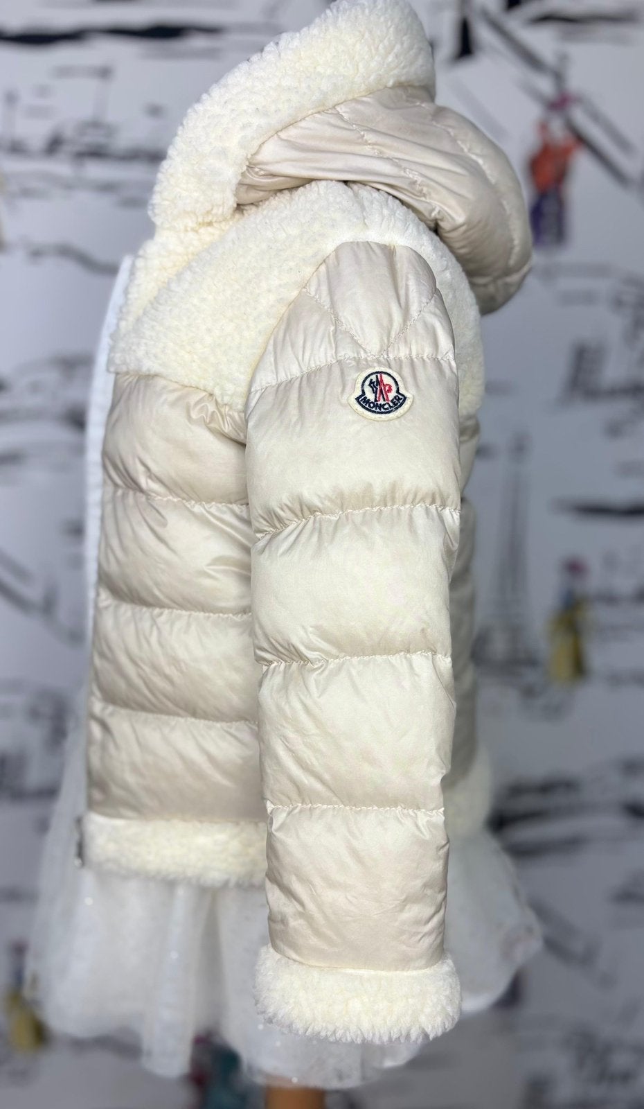 Moncler Dofi meisjes winterjas coll 25/26 maat 3 (450 euro), Moncler EU, Meisje, Ophalen of Verzenden, Zo goed als nieuw