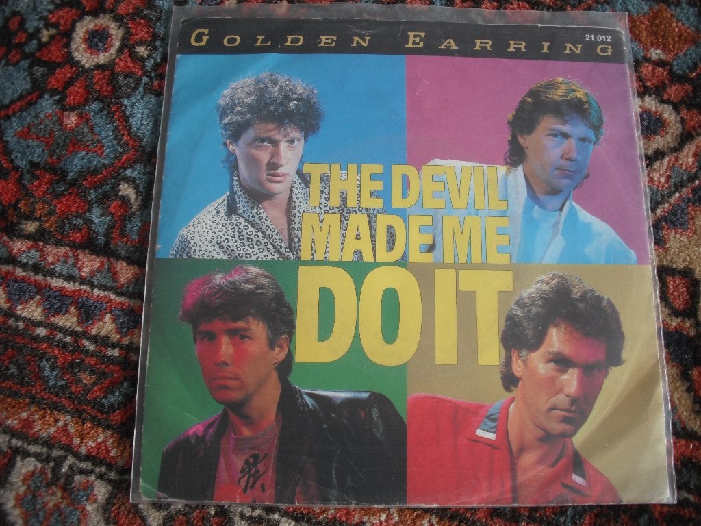 Golden Earring - The devil made me do it., Cd's en Dvd's, Vinyl Singles, Ophalen of Verzenden, Gebruikt, Pop