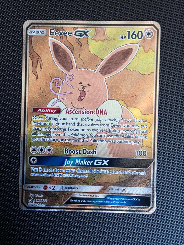 Eevee gx sm233 sun moon promo, Ophalen of Verzenden, Nieuw, Losse kaart