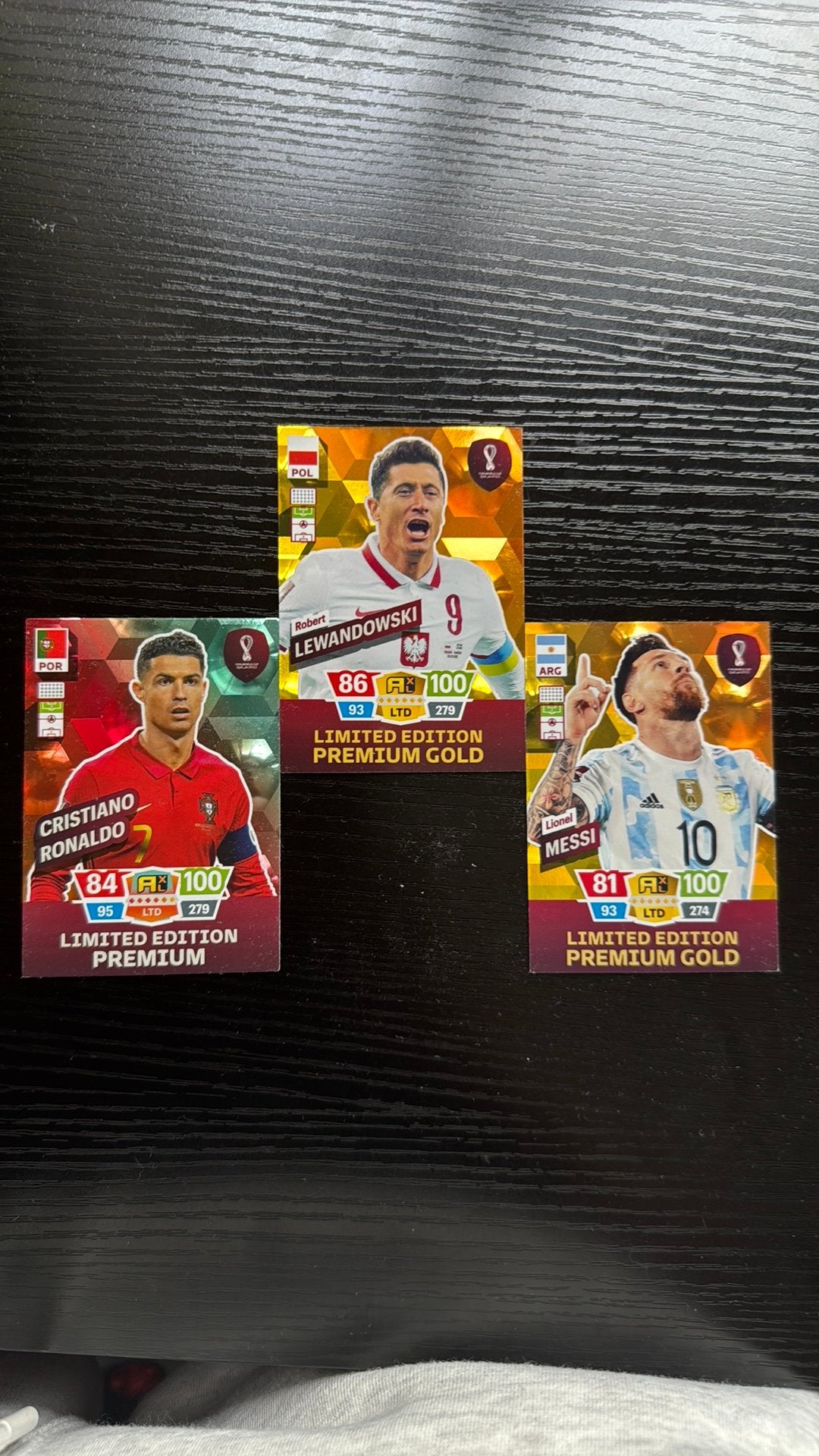 Limited edition premium kaarten wk 2022, Hobby en Vrije tijd, Stickers en Plaatjes, Ophalen of Verzenden, Zo goed als nieuw, Meerdere plaatjes