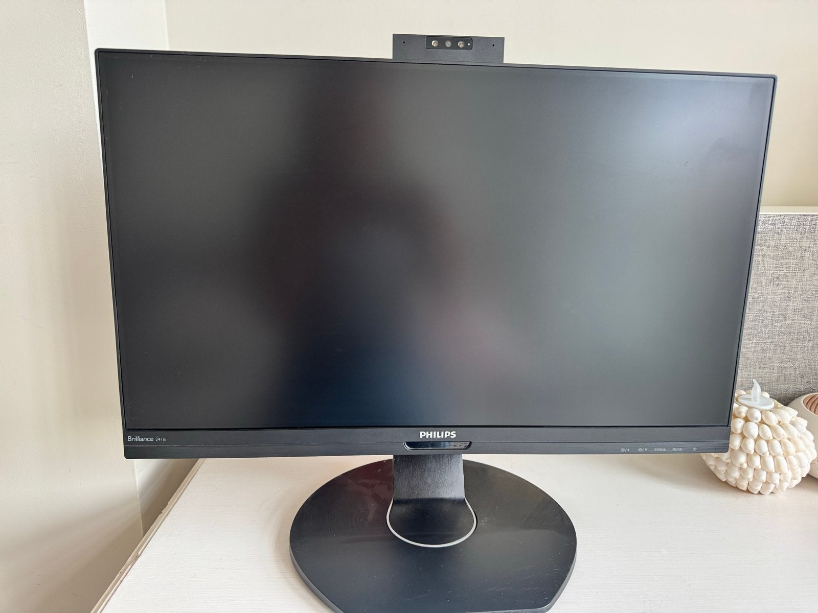 Philips 241B7Q beeldscherm met ingebouwde webcam, Computers en Software, Monitoren, IPS, Full HD, Ophalen of Verzenden, Zo goed als nieuw