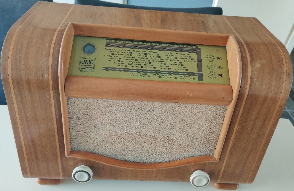 Vintage radio UNIC, Ophalen, Refurbished