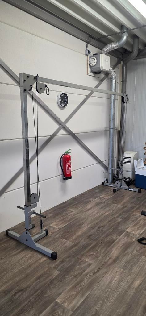 Fitness cable station voor 30mm gewichten, Benen, Krachtstation, Ophalen of Verzenden, Zo goed als nieuw