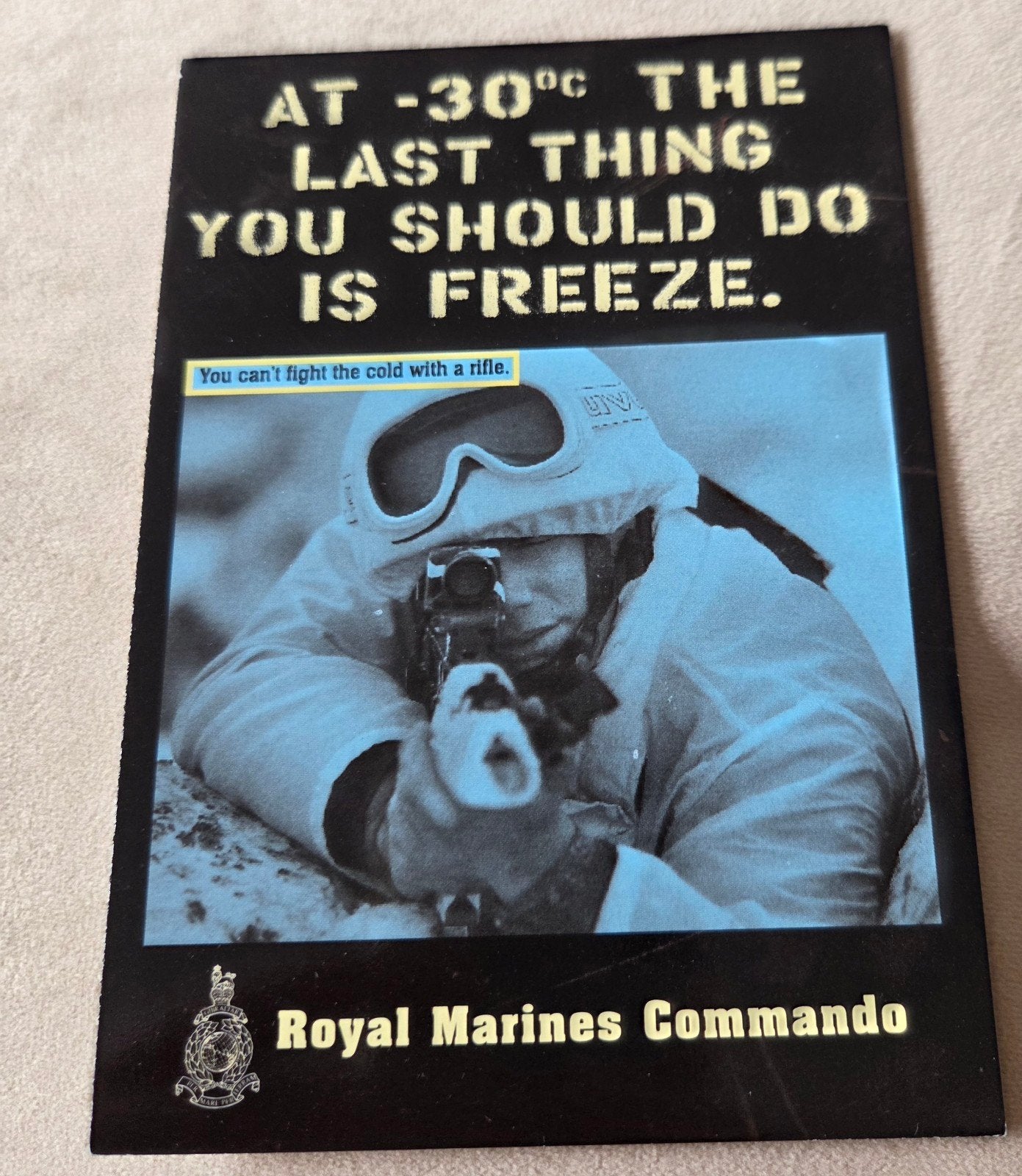 Royal Marines Commando Wervingskaart, Verzenden, 1980 tot heden, Ongelopen, Overige thema's