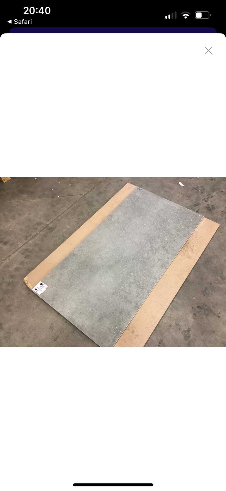 Tegels - antraciet 120x60 cm, Ophalen, 60 cm of meer, Nieuw, 10 m² of meer