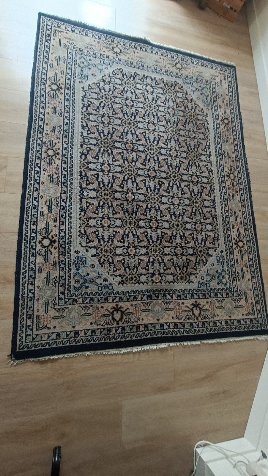 Handgeknoopt perzisch tapijt wol 230x171, Ophalen, Gebruikt, Rechthoekig, 200 cm of meer