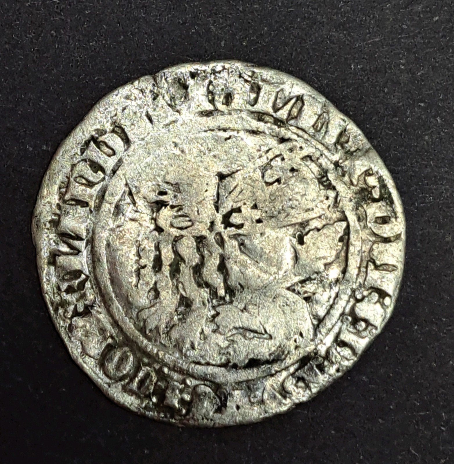 Vlaanderen Philips de Stoute 1389-1404 groot of botdrager, Vóór koninkrijk, Verzenden, Zilver, Overige waardes