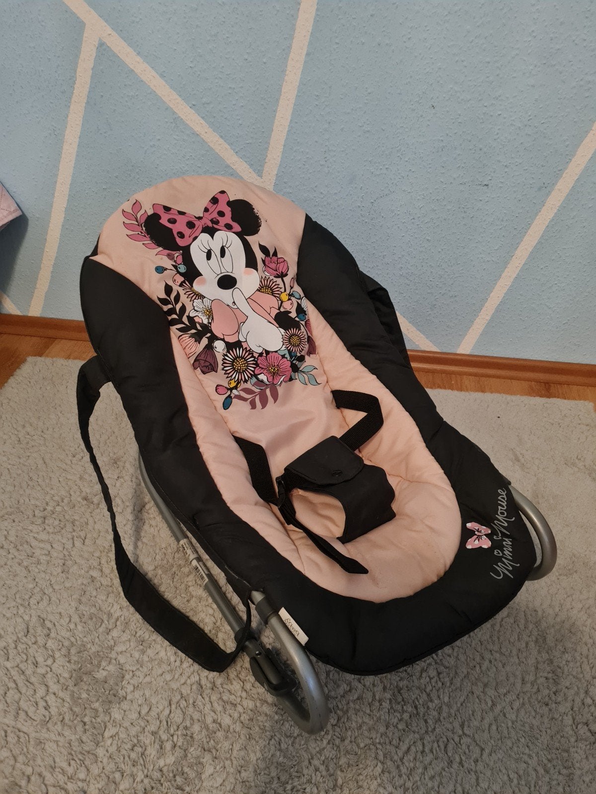 Minnie Mouse Wipstoel - Zeer Goede Staat, Wipstoel, Ophalen, Overige merken, Met gordel(s) of riempje(s)