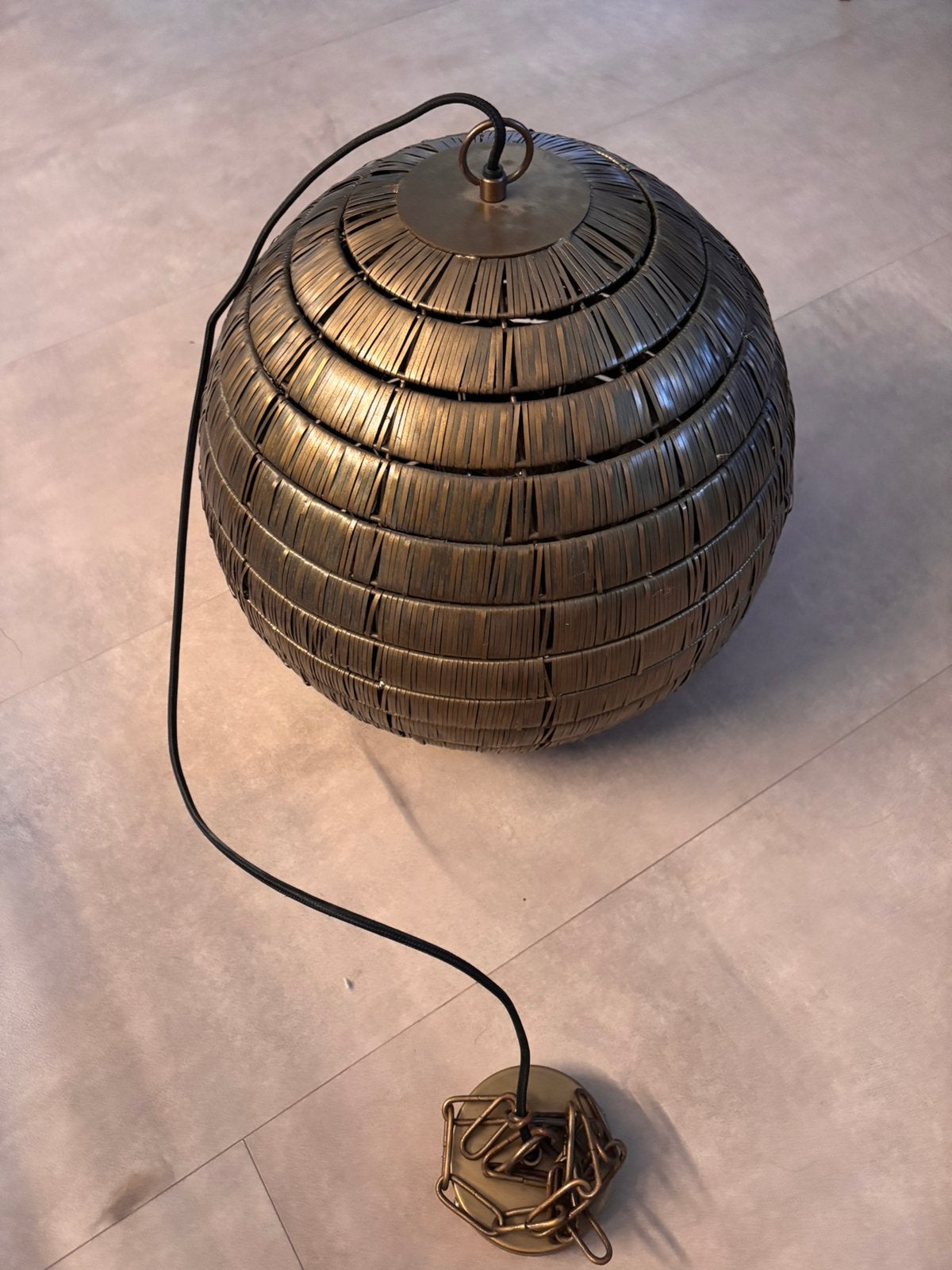 Metalen hanglamp, Ophalen, Zo goed als nieuw