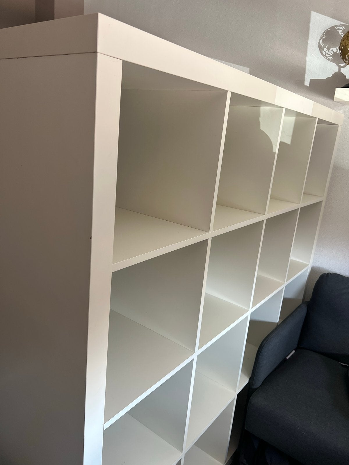 Witte IKEA Kallax kast 4x4 - Lichte gebruikerssporen, Ophalen, Gebruikt