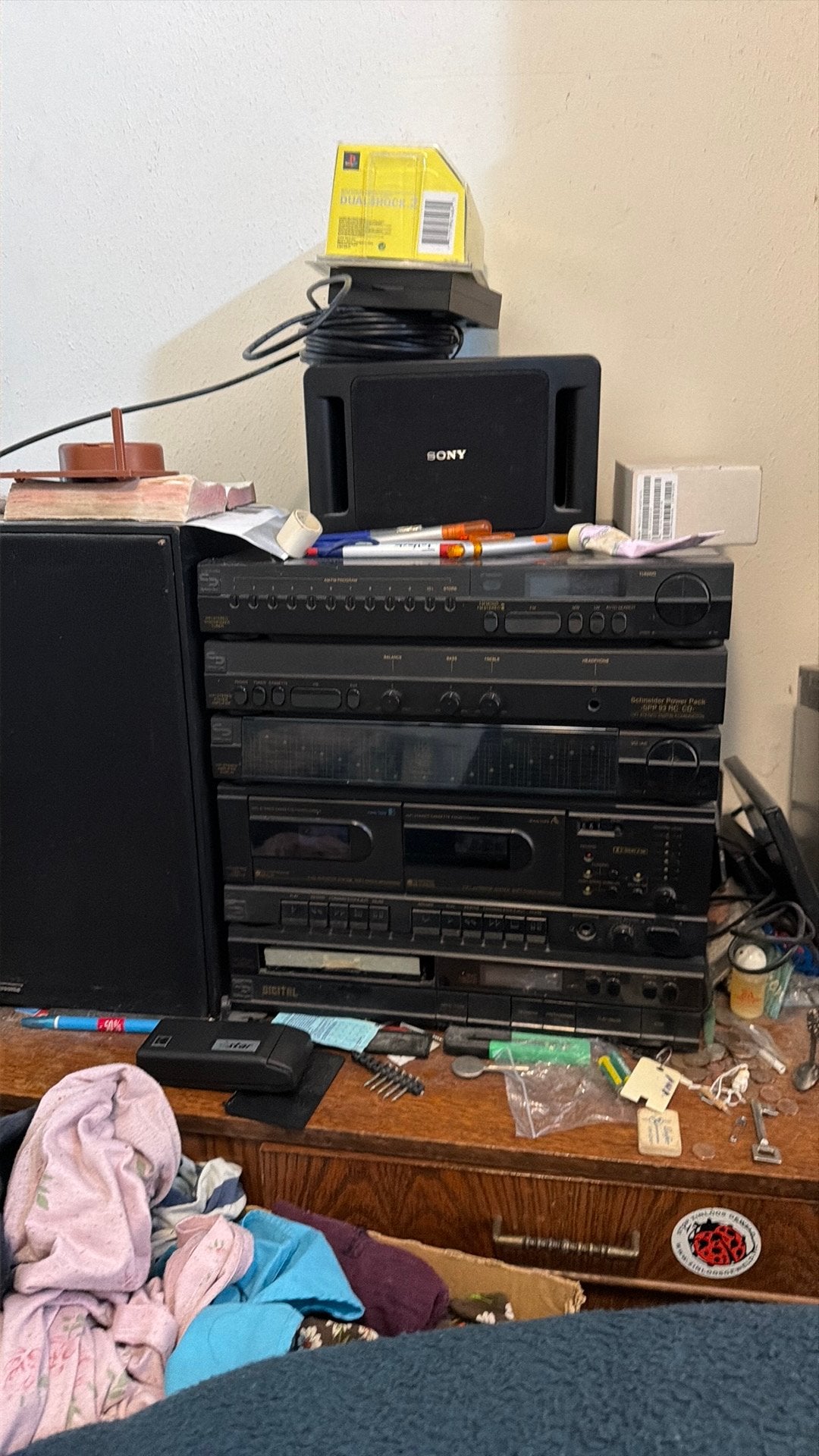 Vintage Tekkop Stereo Set met Speakers, Overige merken, Gebruikt, Cassettedeck, Losse componenten