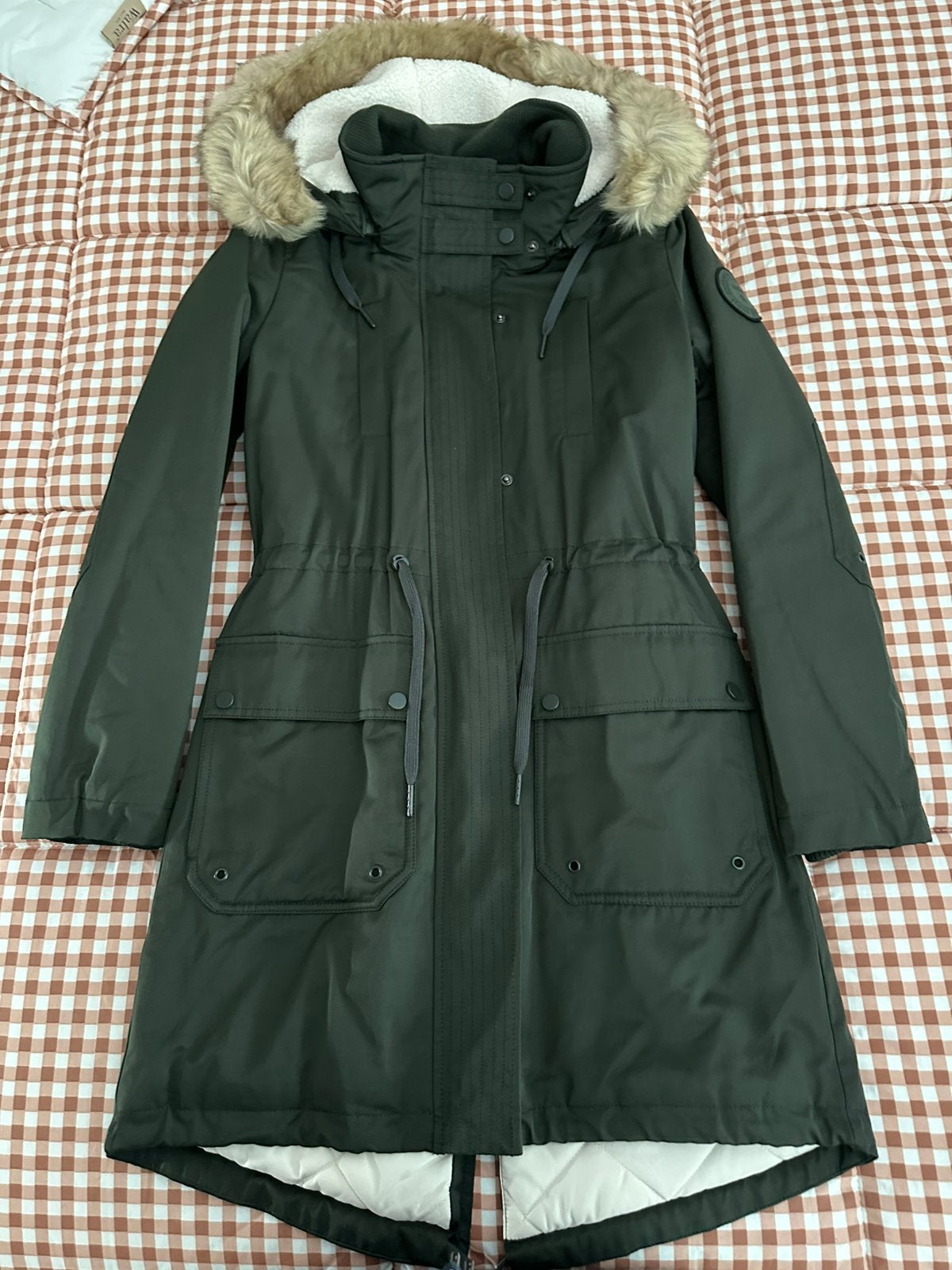 Dames winterjas donkergroen maat XS.. nog nieuw!, Ophalen, Nieuw, Groen