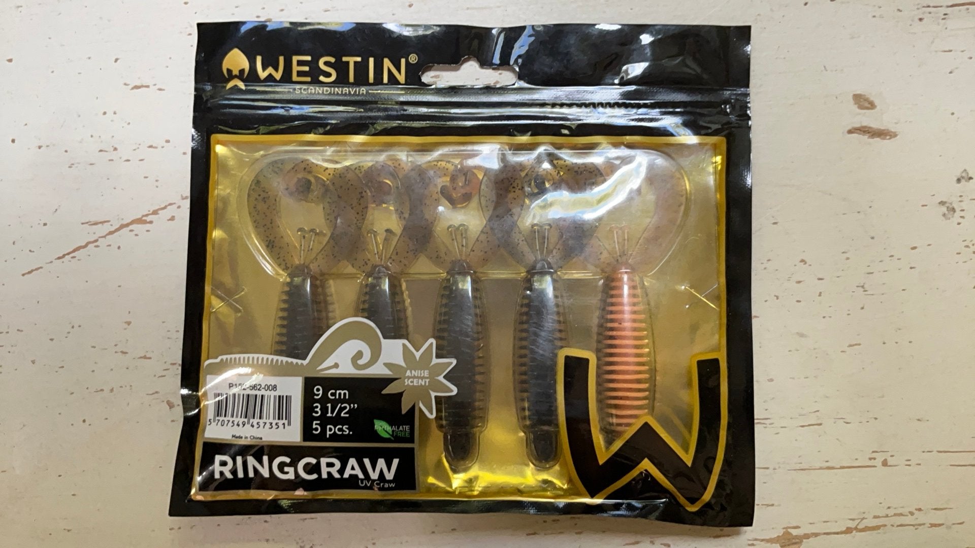 Westin RingCraw Kunstaas - 9 cm, 5 stuks, Ophalen of Verzenden, Nieuw