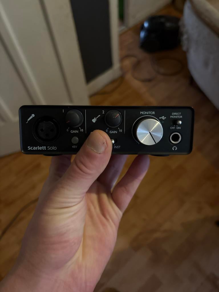 Focusrite Scarlett Solo Audio Interface (3rd Gen), Ophalen of Verzenden, Gebruikt